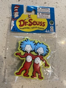 Dr. Seuss™ Figuren Lasergeschnittene Bleistiftspitzer Thing 1 & Thing 2 NEU - Bild 1 von 2