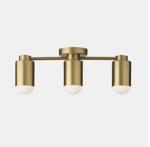 Schoolhouse Orion Surface Mount Light Fixture Brass Indoor/Outdoor *NEW - Picture 1 of 17