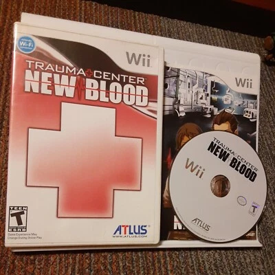 Trauma Center New Blood (Nintendo Wii, 2007) ATLUS HOSPITAL MEDICAL COMPLETE CIB - Image 1 of 4