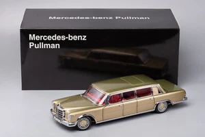 Kengfai 1/18 Benz Pullman W100 Benz 600 Alloy Diecast Model Car Black/Gold/Red - Picture 1 of 13