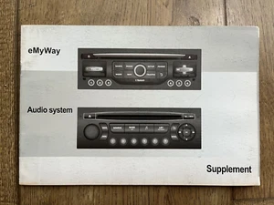 CITROEN DS3 eYWay navegación por satélite audio sistema multimedia manual 2009-2016 - Imagen 1 de 1