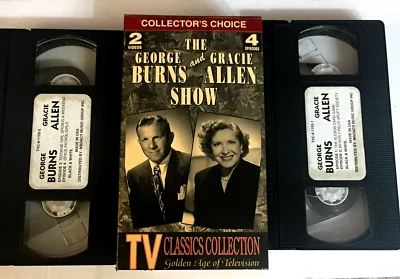 George Burns and Grace Allen Show on 2 VHS Tapes Ships  With Tracking - Image 1 of 2