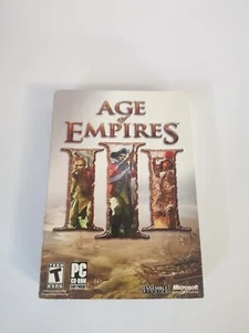 Microsoft Age of Empires 3 III PC CD ROM Juegos con clave de producto probado caja grande - Imagen 1 de 5