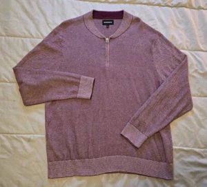 Suéter Bonobos Para Hombre Talla XL Granate 1/4 Cremallera Ligero Elastizado Tejido Manga Larga - Imagen 1 de 15
