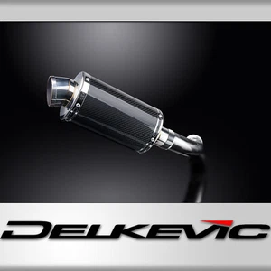 KTM RC390 390 Duke 2017-2020 Kit de silenciador de escape de carbono ovalado de 9" sin cordones - Imagen 1 de 5