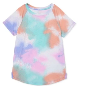 Athletic Works Girls Active Short Sleeve Tee Small 6-6X New with Tags Color Run - Picture 1 of 4