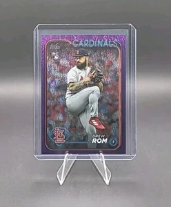 2024 Topps Series 2 Purple Foil 65/799 Drew Dom Rookie (RC) #476 Cardinals - Picture 1 of 2