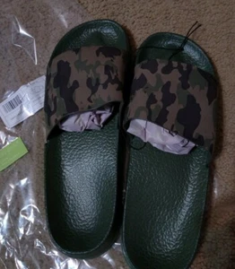 Frankie Camo Größe 11-12 Damen-Slipper Wasser, Strand, Dusche Spa Sandalen neu - Bild 1 von 5