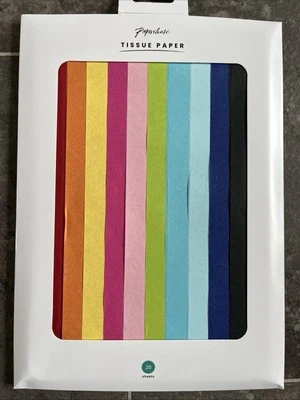 Paperchase Tissue Paper JOBLOT x 4 Packs. Multicolour. Retail Price £5 / packet