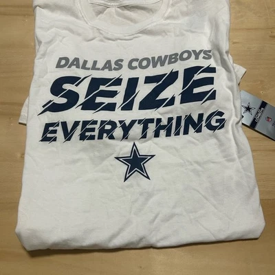 Dallas Cowboys White Graphic T-Shirt Men's Large - Image 1 of 4