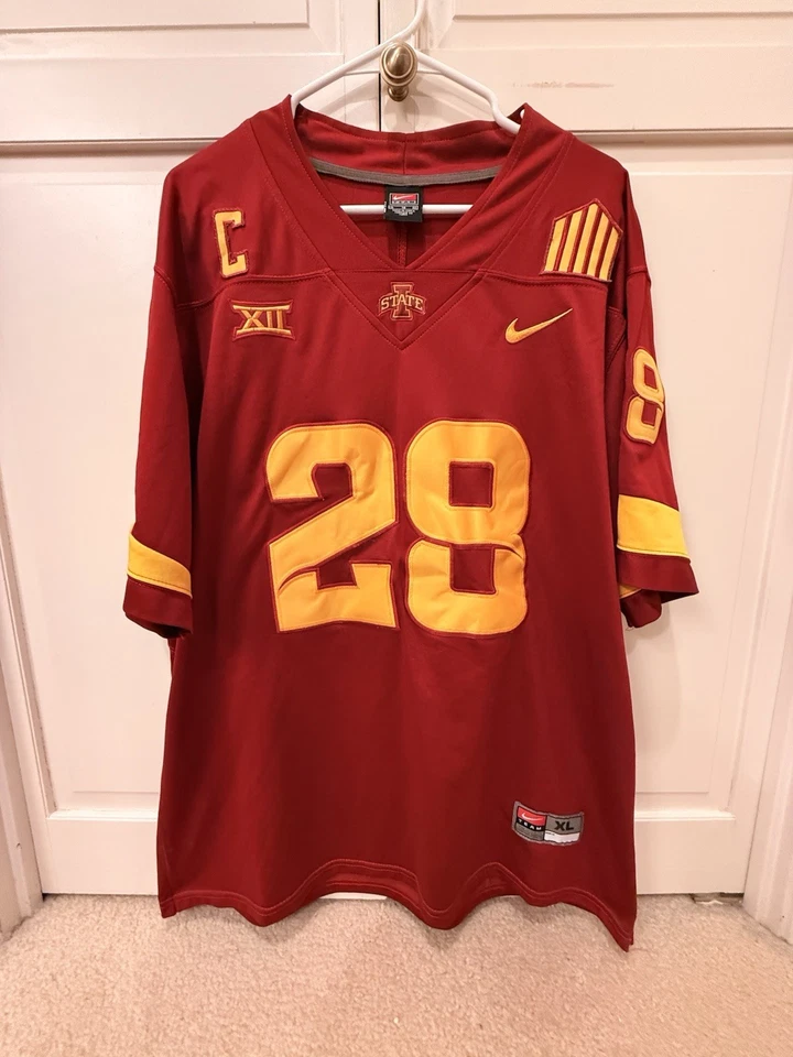 Breece Hall Iowa State 28 Nike Jersey XL - Image 1 of 4