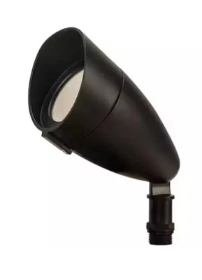 COMMERCIAL ELECTRIC 120-Volt to 277-Volt 14-Watt 1100 Lumens Black LED Outdoor Flood Light