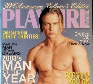 June 2003 Playgirl Magazine Shannon Fuller Man Year Dirty 30s Gay Interest - Picture 1 of 2