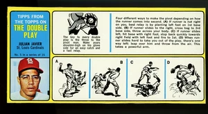 1968 Bazooka Tipps from The Topps Julian Javier VG-EX - Picture 1 of 2