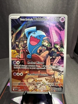 Team Rocket's Wobbuffet 203 Sv: Scarlet & Violet Promo Cards Holo - Image 1 of 4