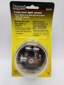 Regent Twist Lock Light Sensor SL3120 Photo Control 1,000 Watt - 120 Volts - NEW - Picture 1 of 2