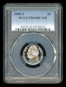 2000 S Jefferson Nickel PCGS PR69 DCAM - Bild 1 von 2