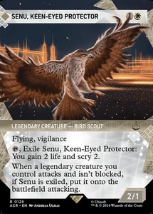 MTG Senu, Keen-Eyed Protector 128 Rare Borderless Assassin's Creed - Picture 1 of 1
