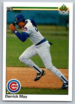 1990 Upper Deck Derrick May Rookie Chicago Cubs #736 - Image 1 of 2