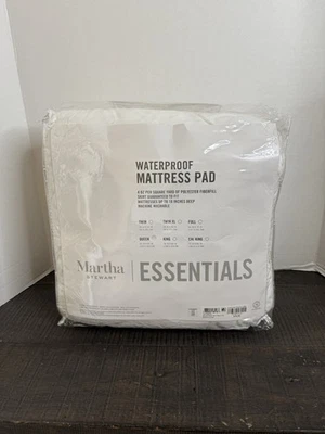 Martha Stewart Essentials Waterproof Mattress Pad Queen (60” X 80”) - Image 1 of 4