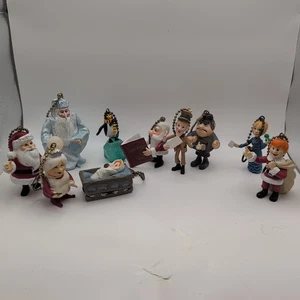 2004 Memory Lane Santa Claus Is Coming To Town Christmas Ornament Collection - Picture 1 of 5