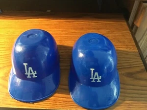 LA Dodgers Mini Baseball Helmet Plastic Ice Cream Bowls MLB Hat Vintage - Picture 1 of 5