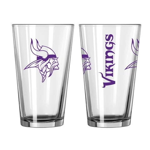Minnesota Vikings Boelter NFL Game Day 16oz Pint Glass(1) FREE SHIP!! Cover