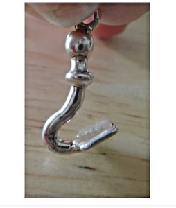 Herramienta de mano para azada de jardín 3D 7x16 mm plata esterlina dije - Imagen 1 de 3