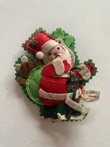 Kurt S. Adler Christmas Tree Holiday Ornament Cloth Handcrafted - Picture 1 of 2
