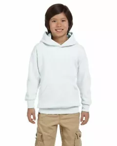 Hanes Youth EcoSmart® 50/50 Pullover Hood Sweatshirt Hoodie XS-XL P473 - Picture 1 of 45