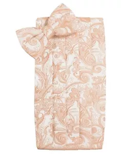 NUEVO Moño Cardi Peach Cachemira Esmoquin Cummerbund Para Hombre Hankie.TUXXMAN - Imagen 1 de 2