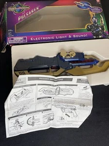 1996 Bandai Toys Blue WORKING Electronics Saban's big bad Beetleborgs Pulsaber - Picture 1 of 7