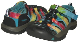 Girl's Boy's Kids KEEN Newport H2 Multicolor Rainbow Tie Dye Washable Sandal 12 - Picture 1 of 10