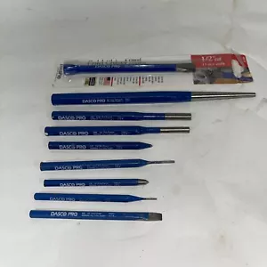Menge 9 Dasco Pro gemischte Werkzeuge, Meißel, Locher, USA neu & gebraucht lebenslange Garantie - Bild 1 von 6