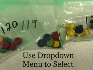 Vtg Selchow & Righter Co. Parcheesi Board Game ~ Wood Copper Replacement Pieces - Picture 1 of 4