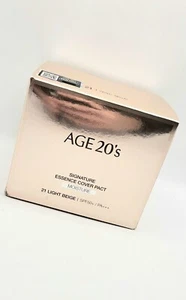 AGE 20's Signature Essence Cover Pact Moisture 2x 14g #21 Light Beige NEW &Boxed