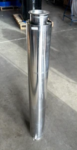 4" x 48" Sanitary Sleeved Extract Tri-Clamp Spool/Column Stainless Steel - Picture 1 of 4