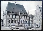 Hôtel de ville historique années 1950 RPPC, parking, automobiles, Osnabruck, Allemagne 