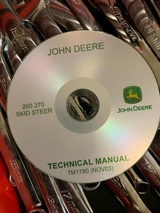 John Deere Technical Manual 260, 270 Skid Steer Loader TM1780 on CD - Picture 1 of 2