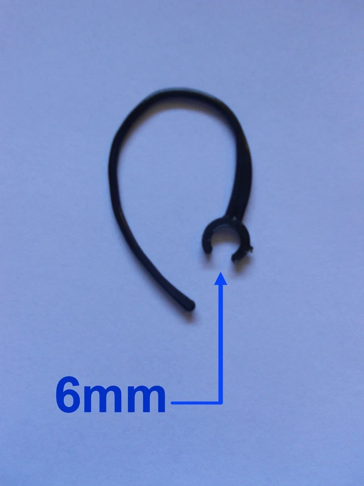 ASTINA ARCHETTO GANCIO ORECCHIO UNIVERSALE per AURICOLARE BLUETOOTH 6mm
