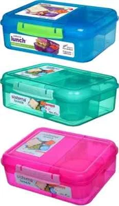 Sistema Lunch Box Bento 55.7oz 1.65L (Assorted Colour) CAN REQUEST! - Picture 1 of 6