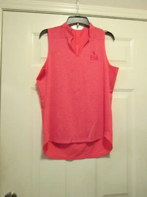 Under Armour Heat Gear 2019 PGA Bethpage 黑色 Polo 高尔夫女式上衣 LG 码 — 第 1/2 张图片