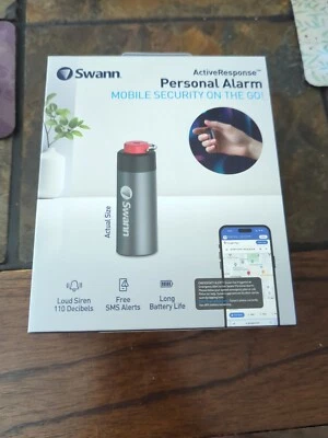 Swann - ActiveResponse Personal Safety Alarm Keychain with 110dB Emergency Si... - Image 1 of 4