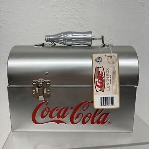 Coca-Cola Metal Silver Lunch Box