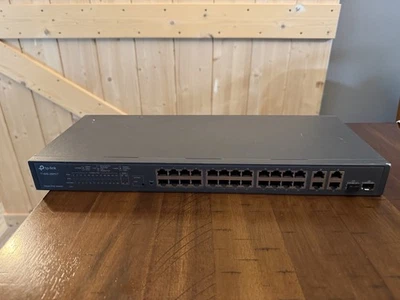 TP-LINK T1500-28PCT 24-PORT + 4-PORT GIGABIT SMART PoE SWITCH (TL-SL2428P) - Image 1 of 2