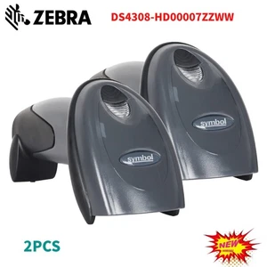 2 szt. ręczny skaner kodów kreskowych 1D/2D Zebra DS4308-HD00007ZZWW z kablem USB - Zdjęcie 1 z 9