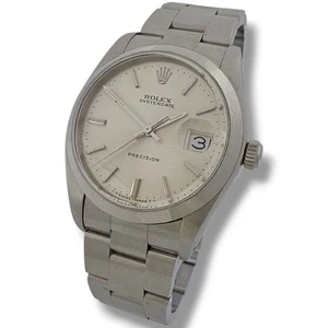 Rolex Oysterdate Precision 6694 Watch Manual Wind 1225 Movement Silver Dial 1986 - Picture 1 of 18