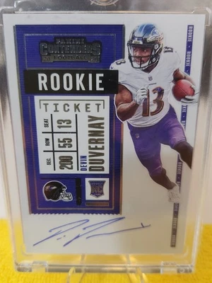 2020 Panini Contenders - Auto Variation Devin Duvernay #132 (AU, RC) - Image 1 of 2