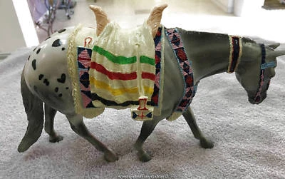 Black Horse Ranch Resin Horse Diamond Dot Buccaneer in Parade Costume - Image 1 of 4