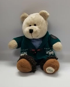 STARBUCKS 2016 Christmas Holiday Bearista Teddy Bear moose Knit Sweater green  - Picture 1 of 12